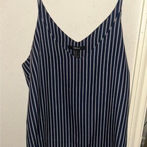 Forever 21 Navy and White Striped Top